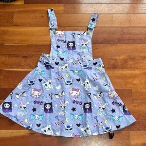 ROMWE Purple Cartoon Print Skirt